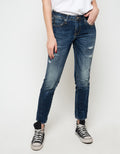 Logo Jeans Celana Panjang Boyfriend 74 Series