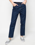 MKY Clothing Elastic Waist Boyfriend Jeans