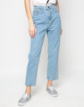 MKY Clothing Boyfriend Jeans in Light Blue