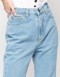 MKY Clothing Boyfriend Jeans in Light Blue