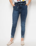 DENIM LONG PANTS HIGH