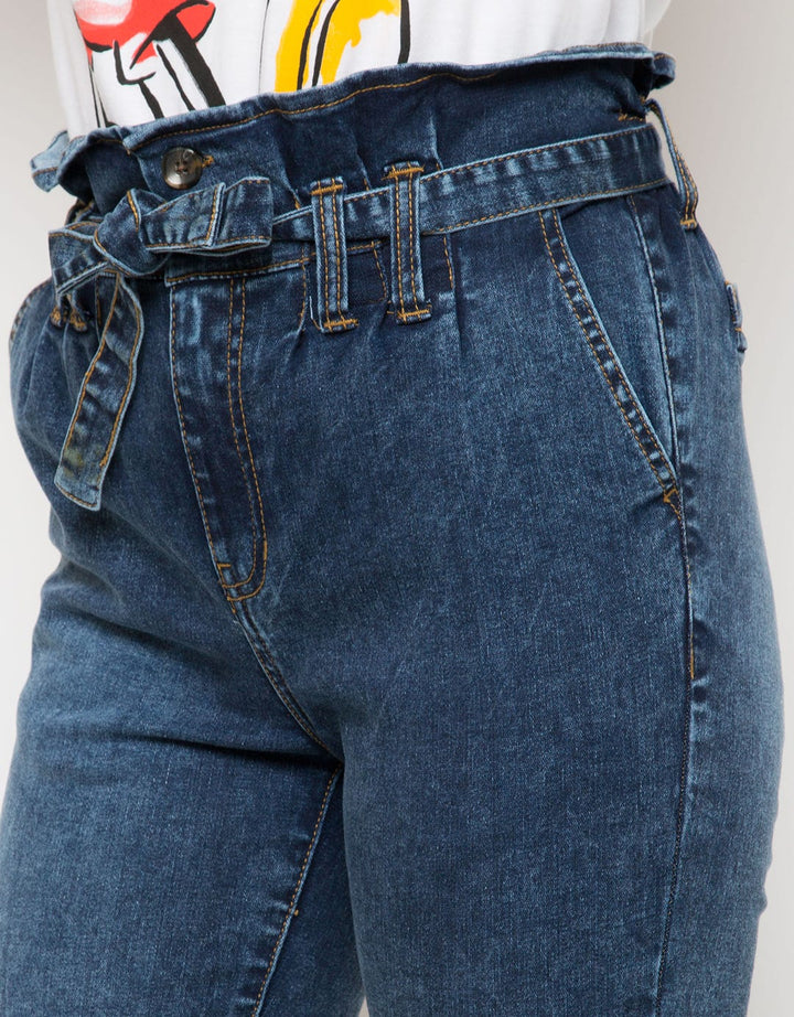 DENIM LONG PANTS HIGH