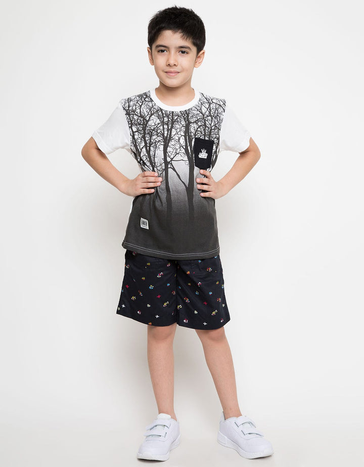 KI CROP WOVEN TRANSP