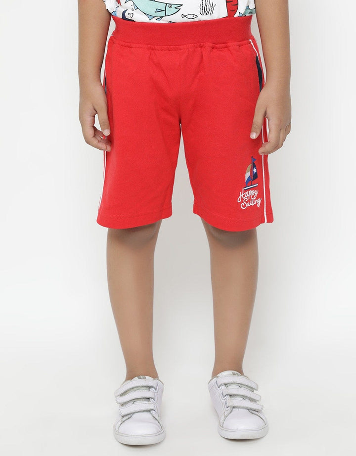 CROP KNIT RIB EMBROIDERY