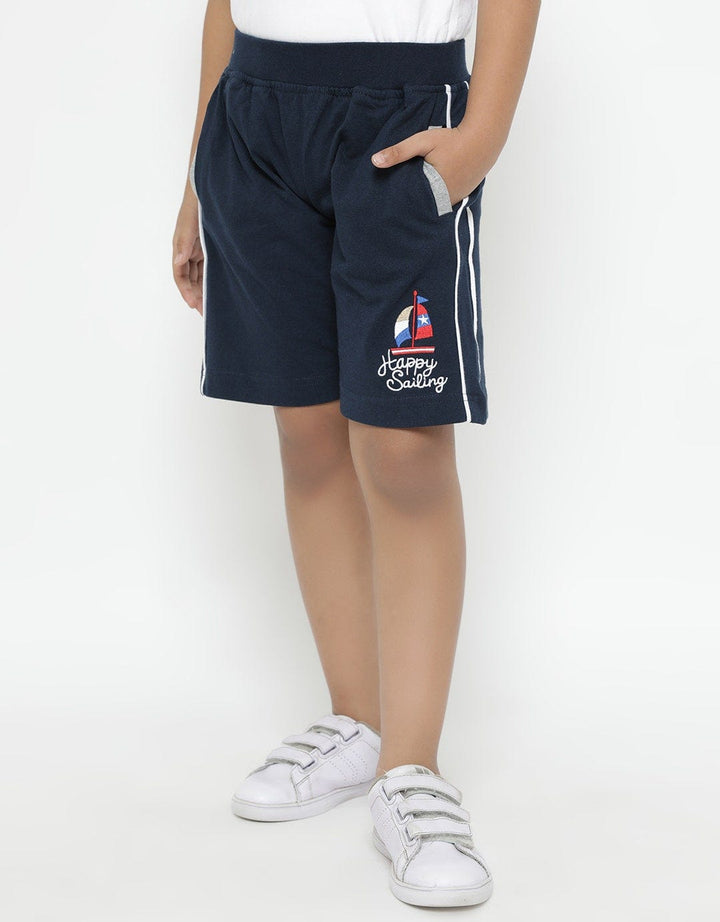 CROP KNIT RIB EMBROIDERY