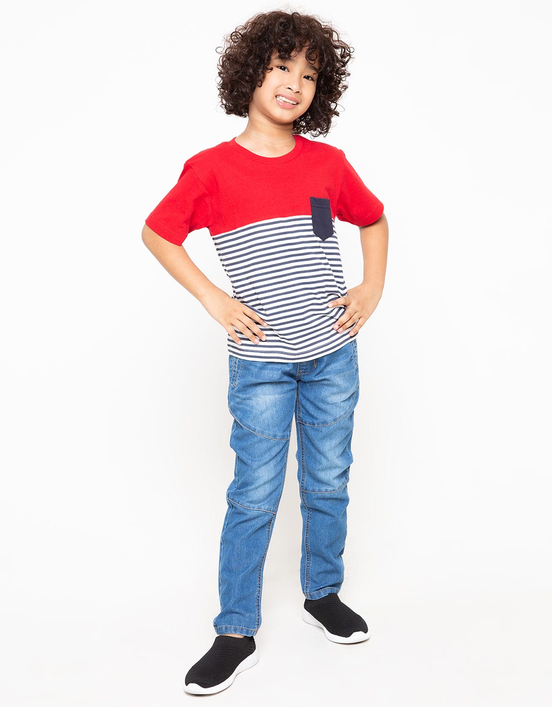 DENIM PANTS CUT N