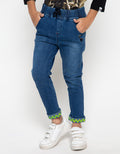 LONG DENIM KARET DIN