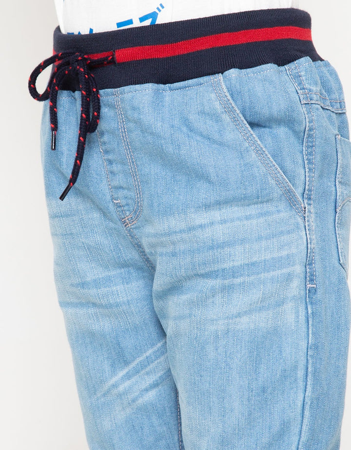 LONG DENIM REG RIB T