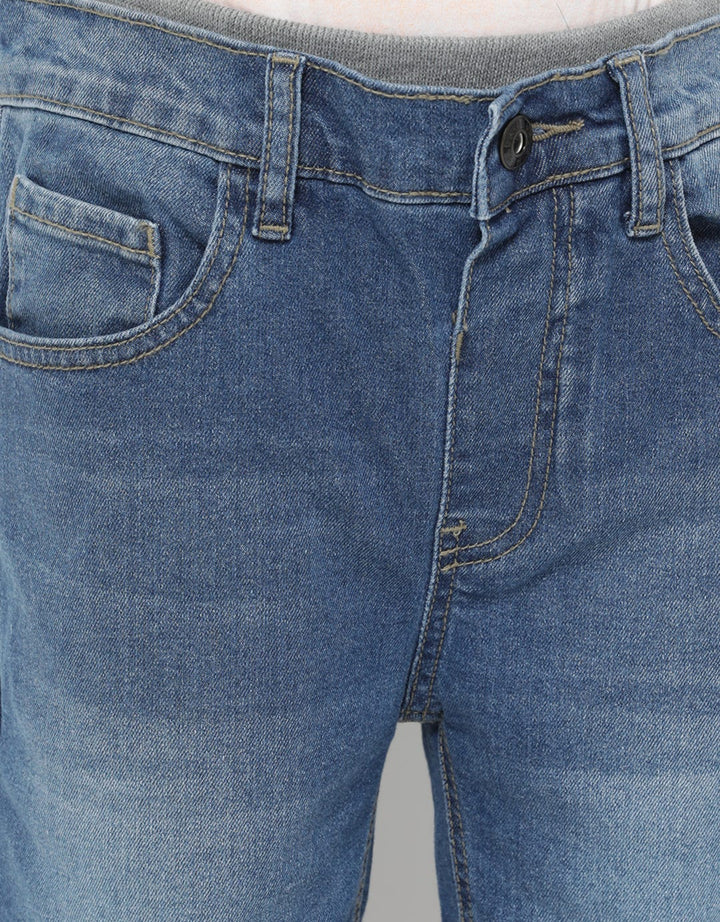 CROP DENIM DOUBLE RI