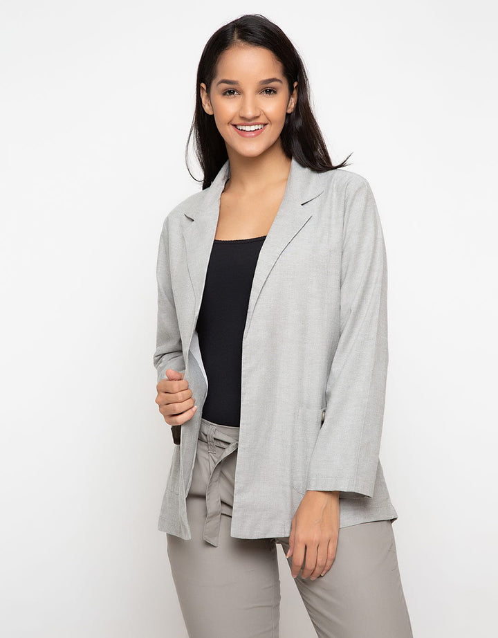 OLIVE BLAZER W/ POCKET