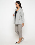 OLIVE BLAZER W/ POCKET