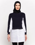 Annisa Long Knit Top Plain Combination