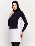 Annisa Long Knit Top Plain Combination