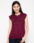 Cardinal Femme Blus Sleeveless Detail Saku Dada
