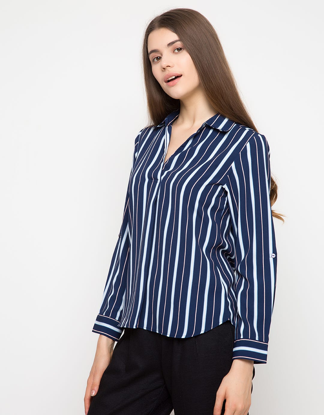 3/4 BLOUSE STRIPE-17