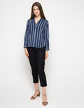 3/4 BLOUSE STRIPE-17