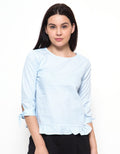 LS COT BOW &amp; RUFFLE