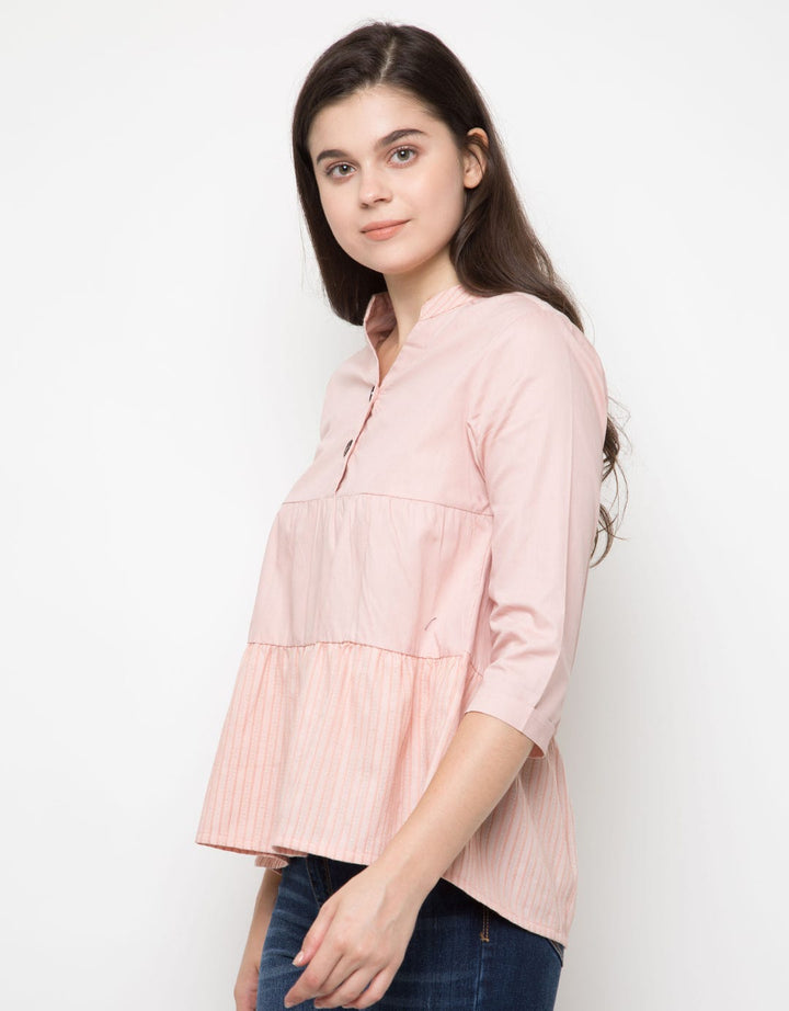 PINK TOP WVN KOMB EY