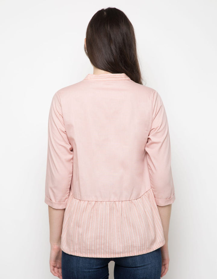 PINK TOP WVN KOMB EY