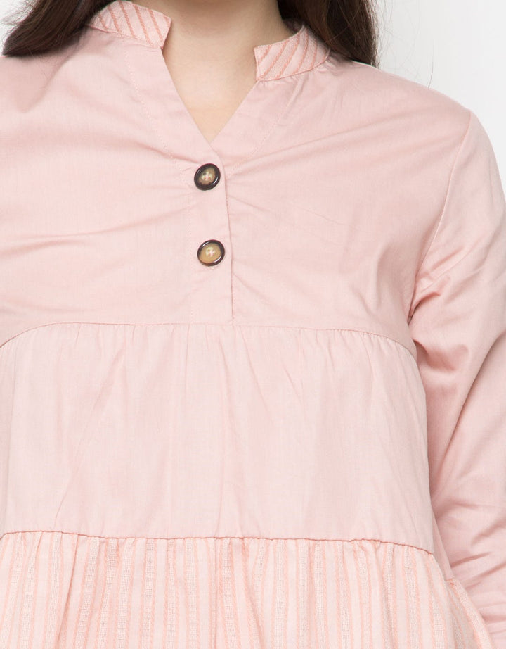 PINK TOP WVN KOMB EY