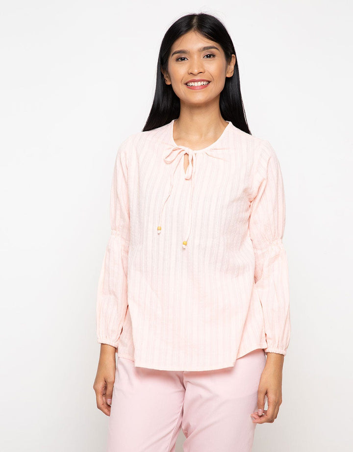PINK TOP WVN LS TX I