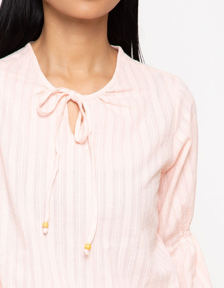 PINK TOP WVN LS TX I