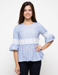 Eprise Blus Lengan Tiga Perempat Harper