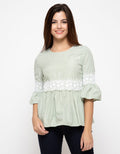 Eprise Blus Lengan Tiga Perempat Harper