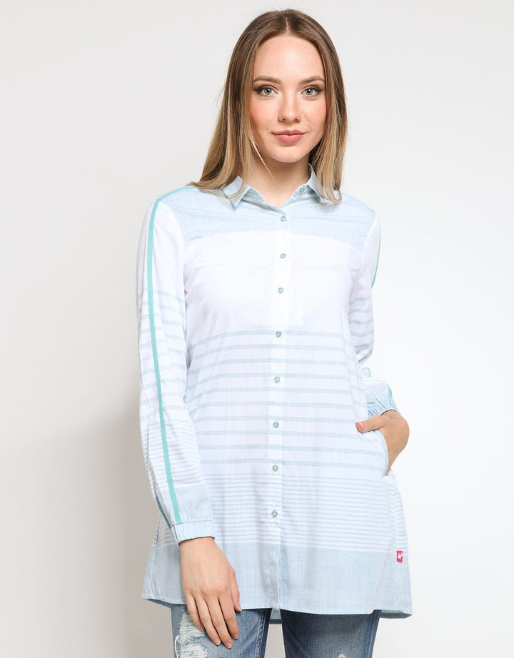 Cardinal Girl Tunik Aksen Print Stripes