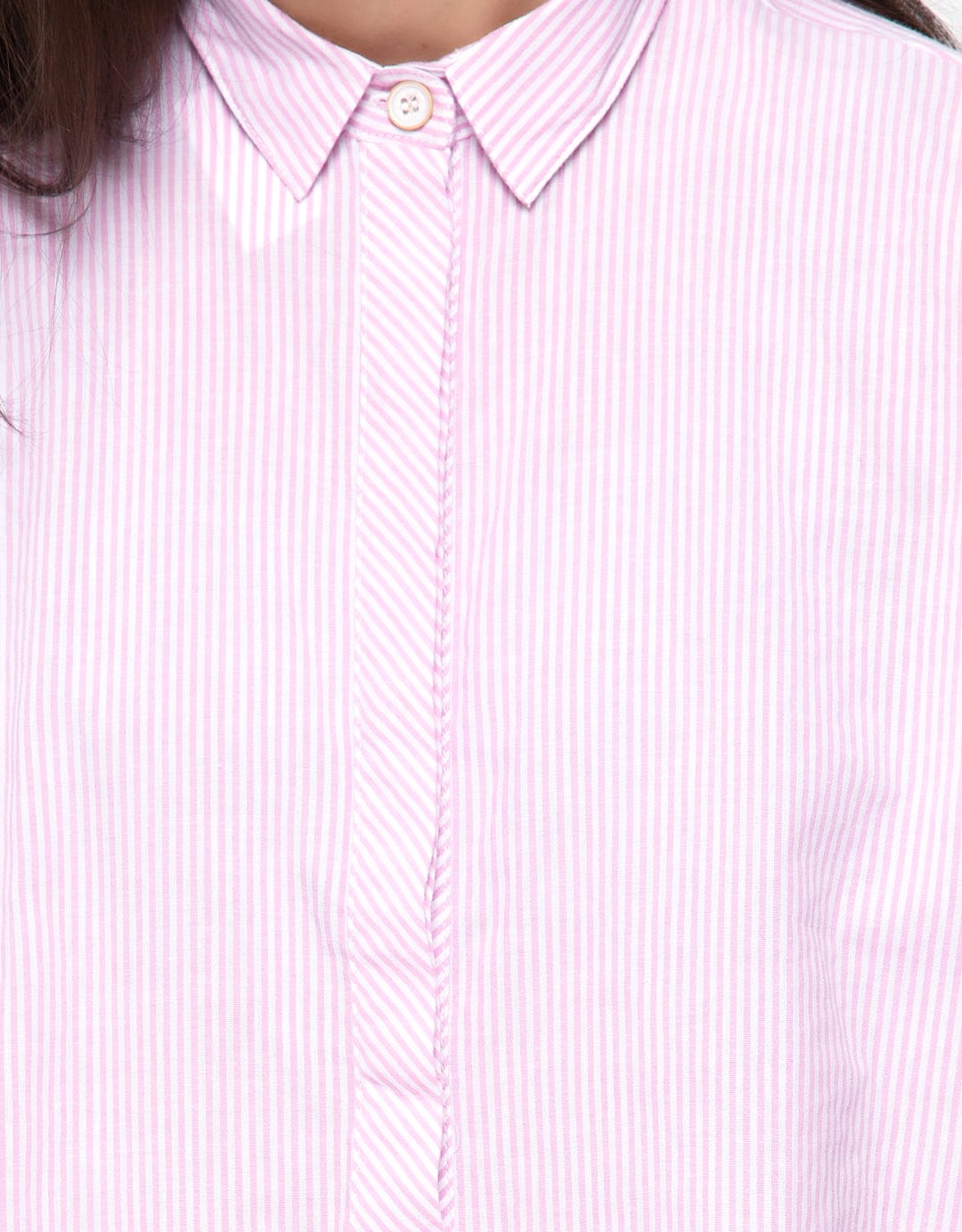 Lois Girl Blus Lengan Pendek Print Stripes