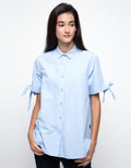 Lois Girl Blus Lengan Pendek Detail Pita