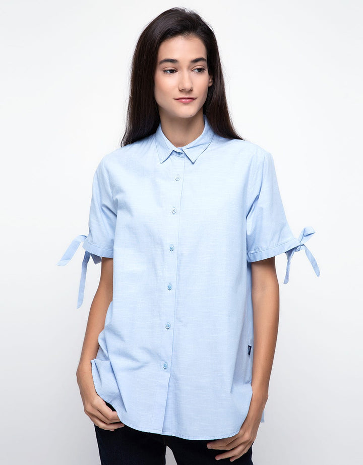Lois Girl Blus Lengan Pendek Detail Pita