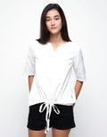 Lois Girl Blouse Drawstring Bottom