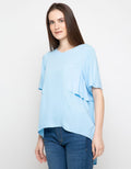 Lois Girl Blus Lengan Pendek Aksen Layered
