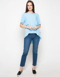 Lois Girl Blus Lengan Pendek Aksen Layered