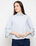 Lois Girl Blus Lengan Tiga Perempat Detail Stripe Tape