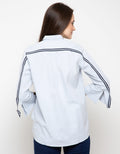 Lois Girl Blus Lengan Tiga Perempat Detail Stripe Tape