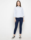 Lois Girl Blus Lengan Tiga Perempat Detail Stripe Tape