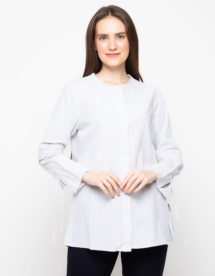 Morphidae Long Sleeve Blouse Stripes Aseva