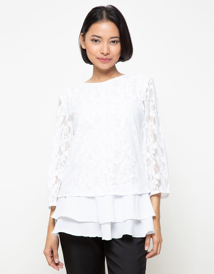 Novo Blouse Oblong Brokat 5913