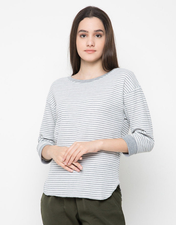 LS DROPSLEEVED RIB W