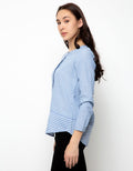 BLOUSE STP W CONTRAST