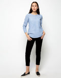 BLOUSE STP W CONTRAST