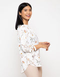 St. Yves Bow Sleeve Blouse Wanita