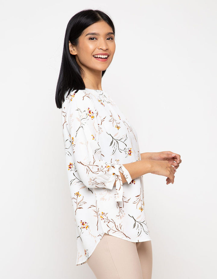 St. Yves Bow Sleeve Blouse Wanita