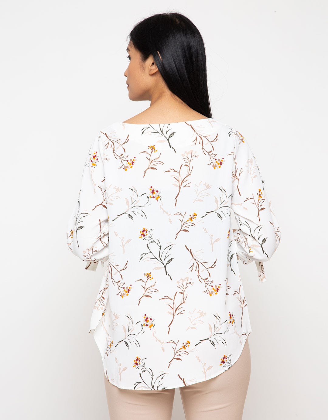 St. Yves Bow Sleeve Blouse Wanita