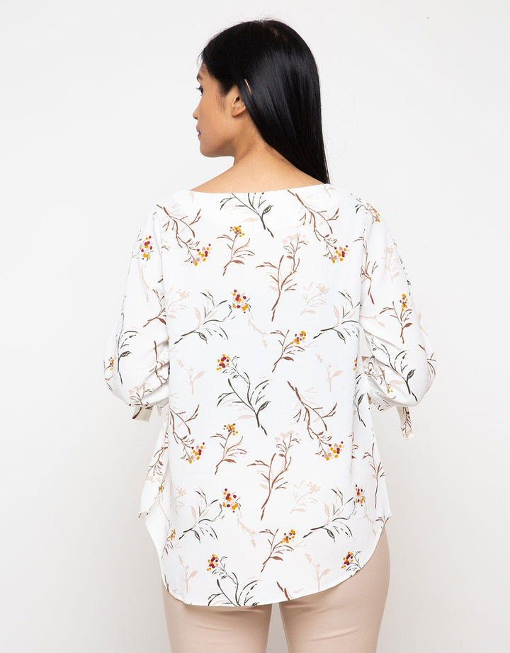 St. Yves Bow Sleeve Blouse Wanita