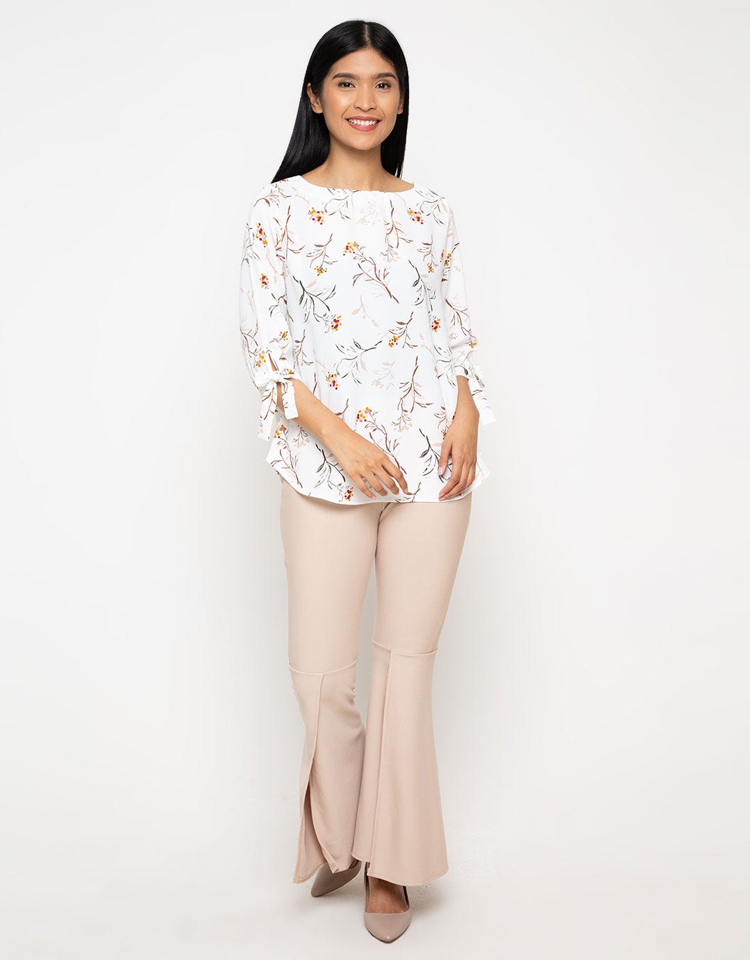 St. Yves Bow Sleeve Blouse Wanita