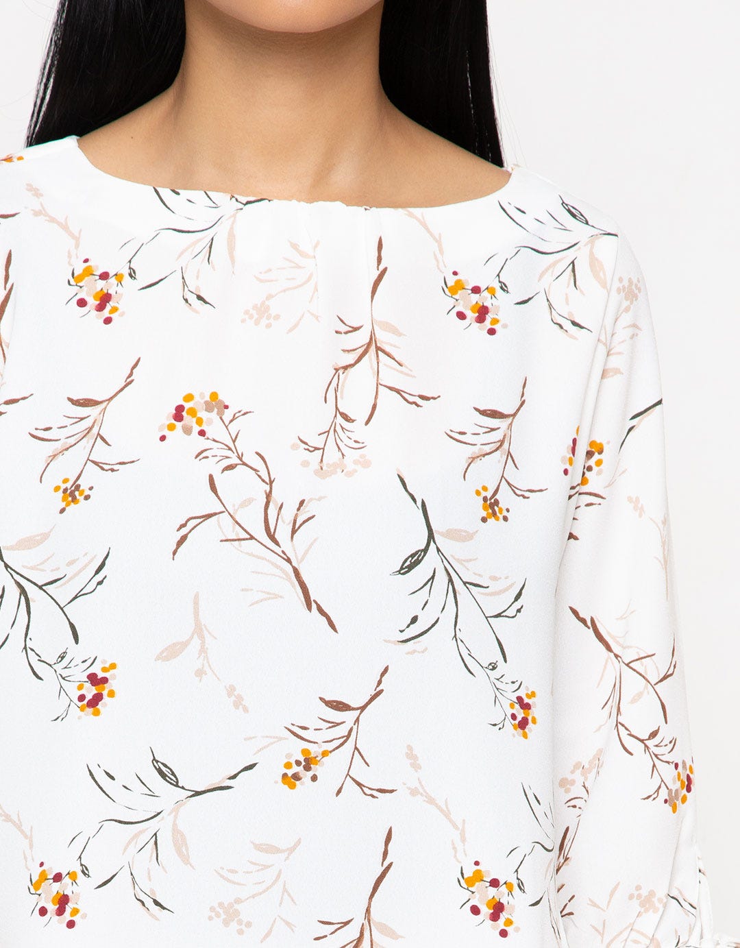 St. Yves Bow Sleeve Blouse Wanita