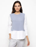 L/S TOP KNIT KONT CO